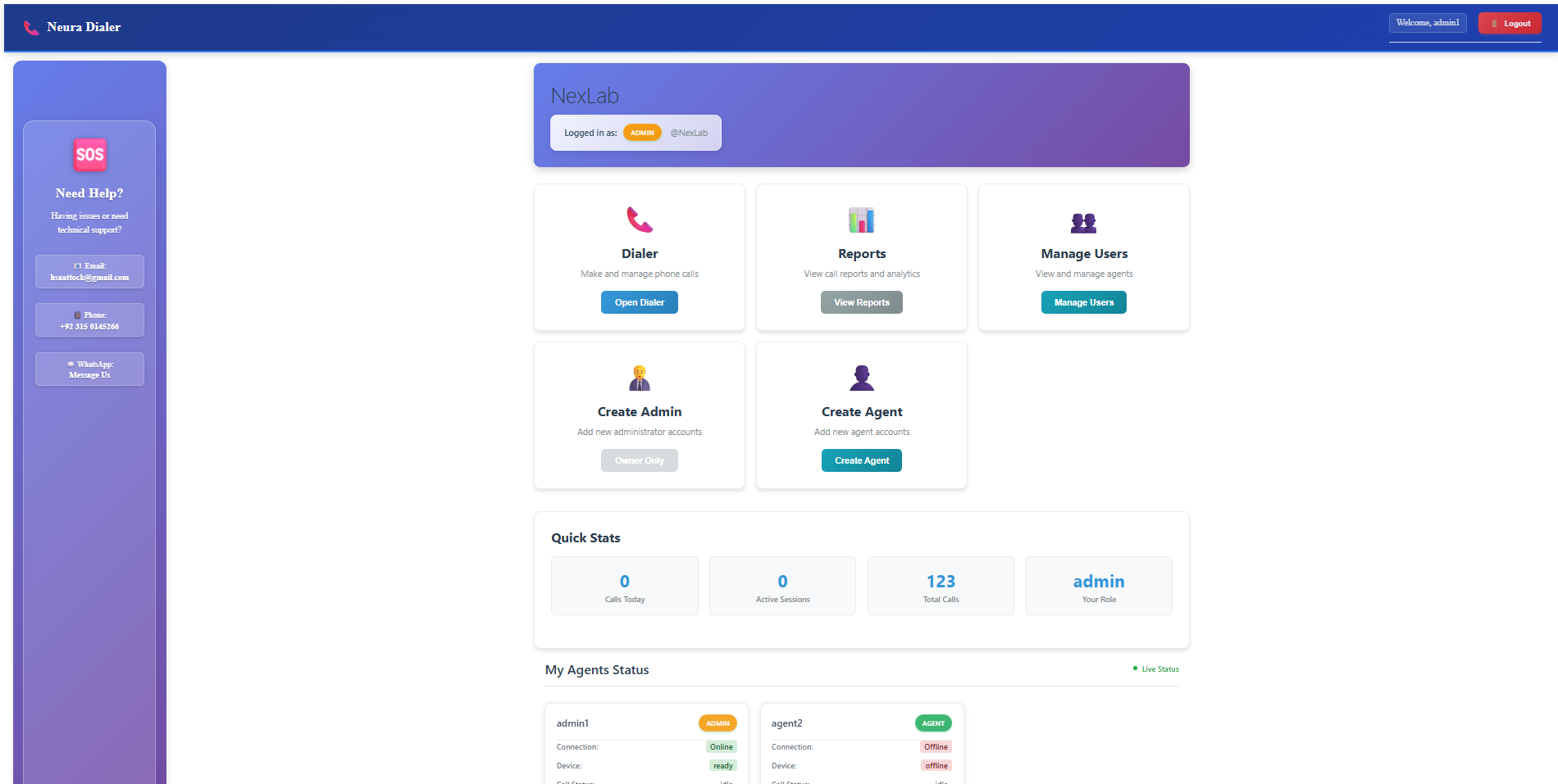 Admin Dashboard