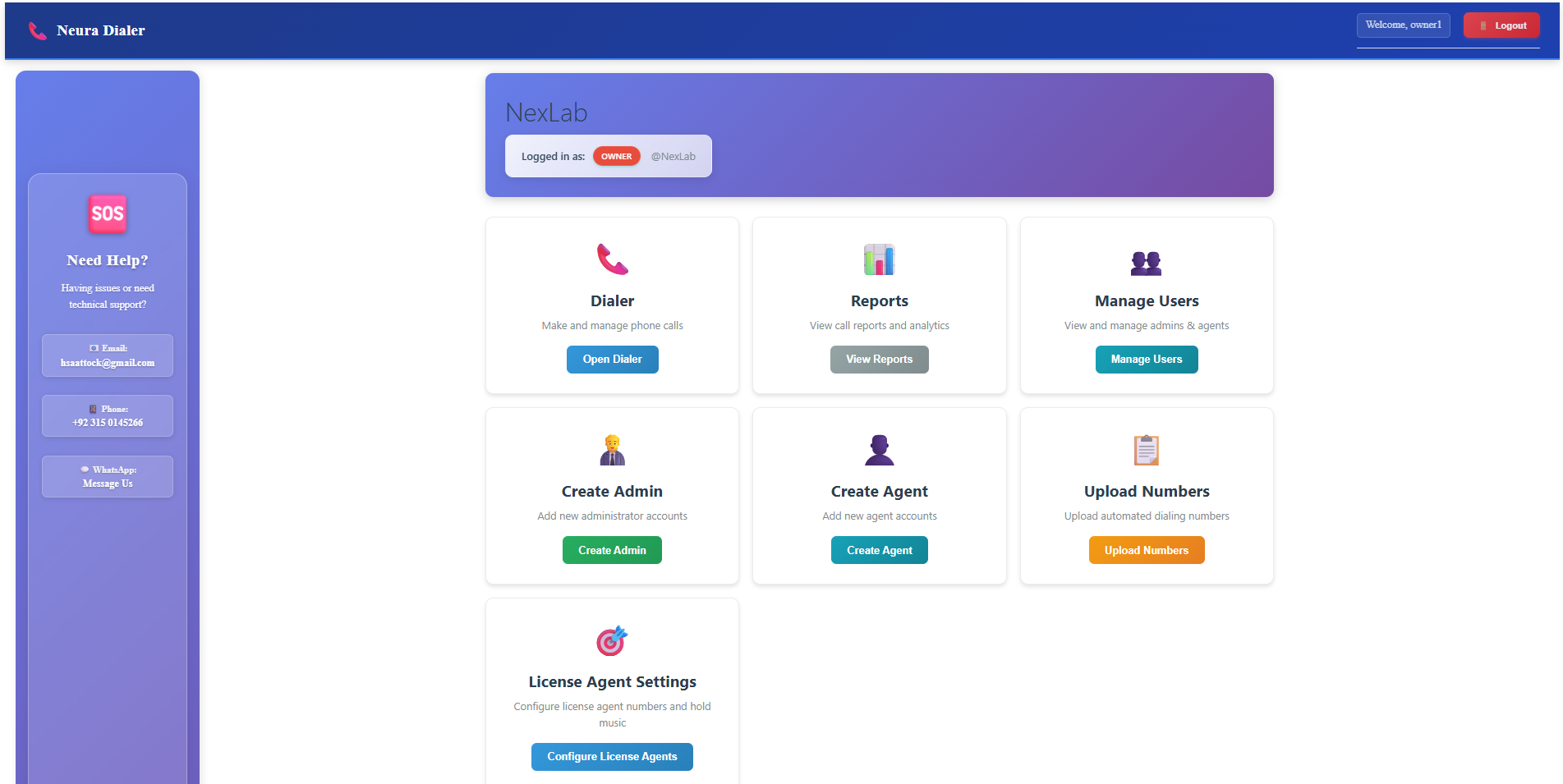 Owner Dashboard